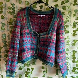 Zara Knit Jacquard Sweater